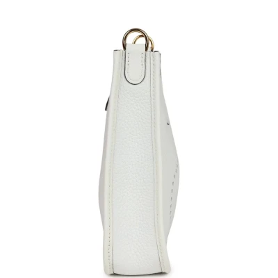 Hermes Evelyne TPM New White Clemence Gold Hardware Hermes Evelyne TPM New White Clemence Gold Hardware