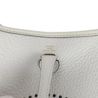 Hermes Evelyne TPM New White Clemence Gold Hardware Hermes Evelyne TPM New White Clemence Gold Hardware