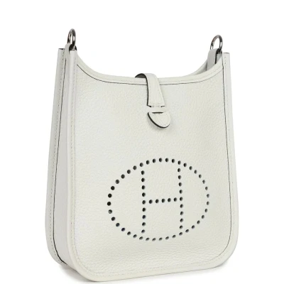 Hermes Evelyne TPM New White Maurice Palladium Hardware Hermes Evelyne TPM New White Maurice Palladium Hardware