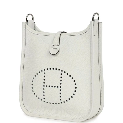 Hermes Evelyne TPM New White Maurice Palladium Hardware Hermes Evelyne TPM New White Maurice Palladium Hardware