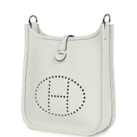 Hermes Evelyne TPM New White Maurice Palladium Hardware Hermes Evelyne TPM New White Maurice Palladium Hardware