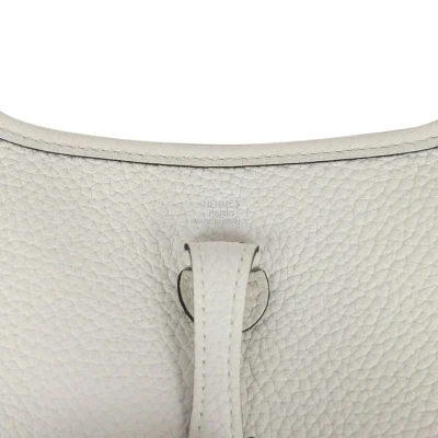 Hermes Evelyne TPM New White Maurice Palladium Hardware Hermes Evelyne TPM New White Maurice Palladium Hardware