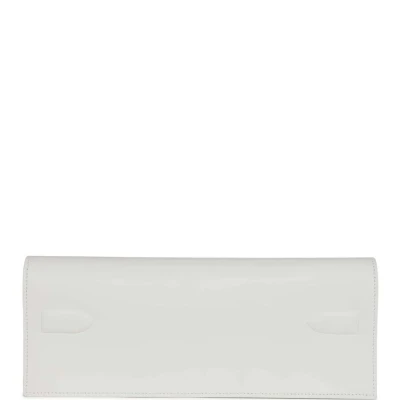 Hermes Shadow Kelly Cut New White Swift Hermes Shadow Kelly Cut New White Swift