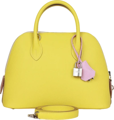Hermes 1923 Bolide 25 Tricolor Lime, Mauve Sylvestre, and Nata Epsom Palladium Hardware Hermes 1923 Bolide 25 Tricolor Lime, Mauve Sylvestre, and Nata Epsom Palladium Hardware