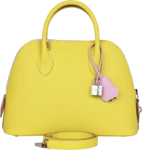 Hermes 1923 Bolide 25 Tricolor Lime, Mauve Sylvestre, and Nata Epsom Palladium Hardware Hermes 1923 Bolide 25 Tricolor Lime, Mauve Sylvestre, and Nata Epsom Palladium Hardware