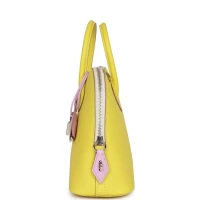 Hermes 1923 Bolide 25 Tricolor Lime, Mauve Sylvestre, and Nata Epsom Palladium Hardware Hermes 1923 Bolide 25 Tricolor Lime, Mauve Sylvestre, and Nata Epsom Palladium Hardware