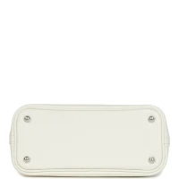 Hermes 1923 Bolide Mini White Evercolor Palladium Hardware