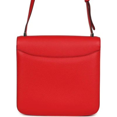 Hermes 2002-20 Rouge De Coeur Evercolor Palladium Hardware Hermes 2002-20 Rouge De Coeur Evercolor Palladium Hardware