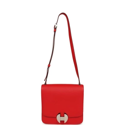 Hermes 2002-20 Rouge De Coeur Evercolor Palladium Hardware Hermes 2002-20 Rouge De Coeur Evercolor Palladium Hardware