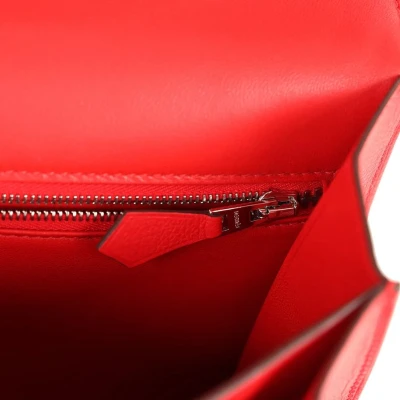 Hermes 2002-20 Rouge De Coeur Evercolor Palladium Hardware Hermes 2002-20 Rouge De Coeur Evercolor Palladium Hardware