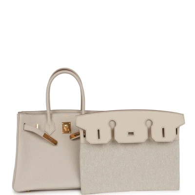 Hermes 3 En 1 Birkin 30 Beton Togo and Swift Gold Hardware