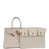 Hermes 3 En 1 Birkin 30 Beton Togo and Swift Gold Hardware
