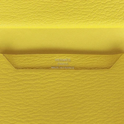 Hermes Bearn Mini Wallet Lime Chevre Mysore Palladium Hardware Hermes Bearn Mini Wallet Lime Chevre Mysore Palladium Hardware