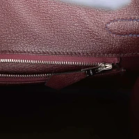 Hermes Bi-Color Birkin 25 Rouge Sellier and Bleu Saphir Ostrich Palladium Hardware Hermes Bi-Color Birkin 25 Rouge Sellier and Bleu Saphir Ostrich Palladium Hardware