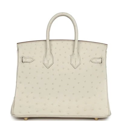 Hermes Birkin 25 Beton Ostrich Gold Hardware Hermes Birkin 25 Beton Ostrich Gold Hardware
