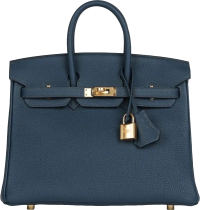 Hermes Birkin 25 Bleu De Prusse Togo Gold Hardware Hermes Birkin 25 Bleu De Prusse Togo Gold Hardware