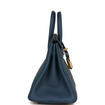 Hermes Birkin 25 Bleu De Prusse Togo Gold Hardware Hermes Birkin 25 Bleu De Prusse Togo Gold Hardware
