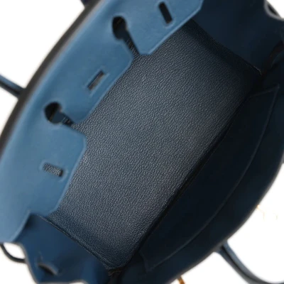Hermes Birkin 25 Bleu De Prusse Togo Gold Hardware Hermes Birkin 25 Bleu De Prusse Togo Gold Hardware