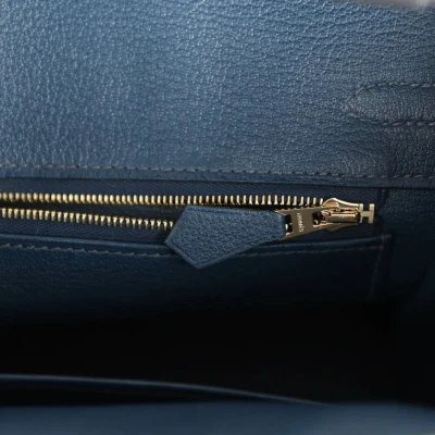 Hermes Birkin 25 Bleu De Prusse Togo Gold Hardware Hermes Birkin 25 Bleu De Prusse Togo Gold Hardware