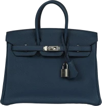 Hermes Birkin 25 Bleu de Prusse Togo Palladium Hardware Hermes Birkin 25 Bleu de Prusse Togo Palladium Hardware