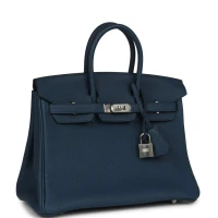 Hermes Birkin 25 Bleu de Prusse Togo Palladium Hardware Hermes Birkin 25 Bleu de Prusse Togo Palladium Hardware
