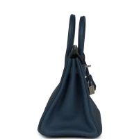 Hermes Birkin 25 Bleu de Prusse Togo Palladium Hardware Hermes Birkin 25 Bleu de Prusse Togo Palladium Hardware