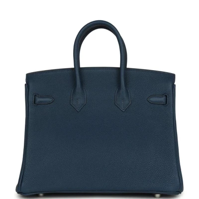 Hermes Birkin 25 Bleu de Prusse Togo Palladium Hardware Hermes Birkin 25 Bleu de Prusse Togo Palladium Hardware