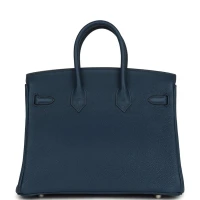 Hermes Birkin 25 Bleu de Prusse Togo Palladium Hardware Hermes Birkin 25 Bleu de Prusse Togo Palladium Hardware