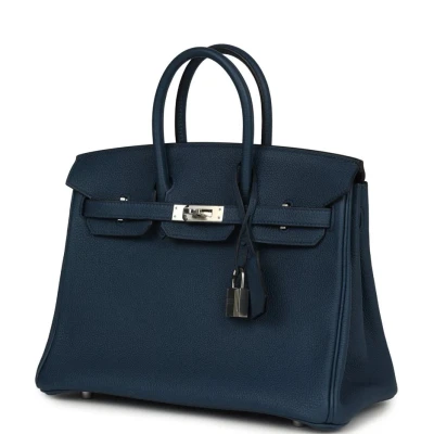 Hermes Birkin 25 Bleu de Prusse Togo Palladium Hardware Hermes Birkin 25 Bleu de Prusse Togo Palladium Hardware