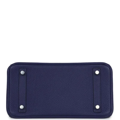 Hermes Birkin 25 Bleu Encre Togo Palladium Hardware
