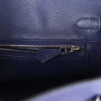 Hermes Birkin 25 Bleu Encre Togo Palladium Hardware