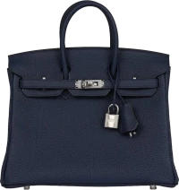 Hermes Birkin 25 Bleu Navy Togo Palladium Hardware Hermes Birkin 25 Bleu Navy Togo Palladium Hardware