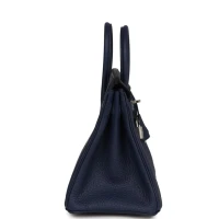 Hermes Birkin 25 Bleu Navy Togo Palladium Hardware Hermes Birkin 25 Bleu Navy Togo Palladium Hardware