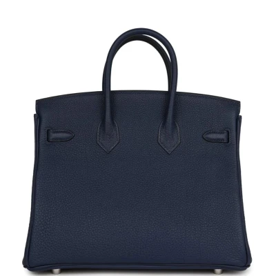Hermes Birkin 25 Bleu Navy Togo Palladium Hardware Hermes Birkin 25 Bleu Navy Togo Palladium Hardware