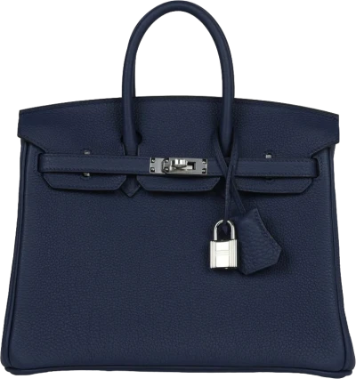 Hermes Birkin 25 Bleu Navy Togo Palladium Hardware Hermes Birkin 25 Bleu Navy Togo Palladium Hardware