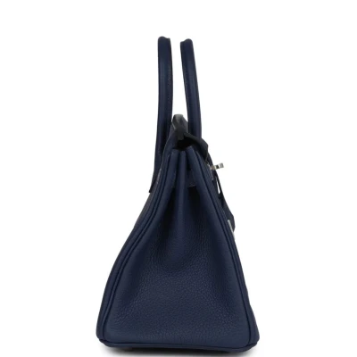 Hermes Birkin 25 Bleu Navy Togo Palladium Hardware Hermes Birkin 25 Bleu Navy Togo Palladium Hardware
