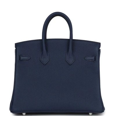 Hermes Birkin 25 Bleu Navy Togo Palladium Hardware Hermes Birkin 25 Bleu Navy Togo Palladium Hardware