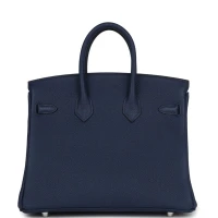 Hermes Birkin 25 Bleu Navy Togo Palladium Hardware Hermes Birkin 25 Bleu Navy Togo Palladium Hardware