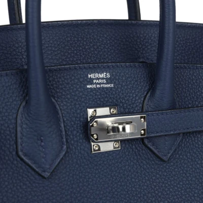 Hermes Birkin 25 Bleu Navy Togo Palladium Hardware Hermes Birkin 25 Bleu Navy Togo Palladium Hardware