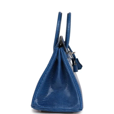 Hermes Birkin 25 Bleu Saphir Lizard Palladium Hardware Hermes Birkin 25 Bleu Saphir Lizard Palladium Hardware