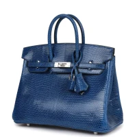 Hermes Birkin 25 Bleu Saphir Lizard Palladium Hardware Hermes Birkin 25 Bleu Saphir Lizard Palladium Hardware