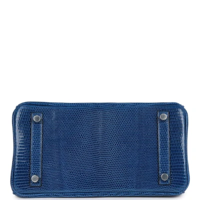 Hermes Birkin 25 Bleu Saphir Lizard Palladium Hardware Hermes Birkin 25 Bleu Saphir Lizard Palladium Hardware