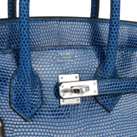 Hermes Birkin 25 Bleu Saphir Lizard Palladium Hardware Hermes Birkin 25 Bleu Saphir Lizard Palladium Hardware