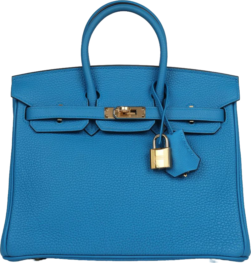 Hermes Birkin 25 Bleu Zanzibar Togo Gold Hardware