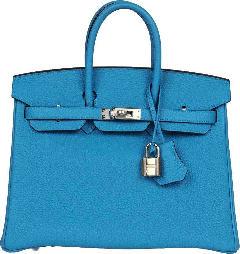 Hermes Birkin 25 Bleu Zanzibar Togo Palladium Hardware
