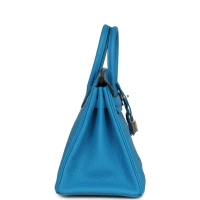 Hermes Birkin 25 Bleu Zanzibar Togo Palladium Hardware Hermes Birkin 25 Bleu Zanzibar Togo Palladium Hardware