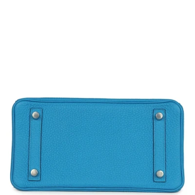 Hermes Birkin 25 Bleu Zanzibar Togo Palladium Hardware Hermes Birkin 25 Bleu Zanzibar Togo Palladium Hardware
