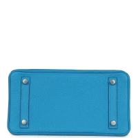 Hermes Birkin 25 Bleu Zanzibar Togo Palladium Hardware Hermes Birkin 25 Bleu Zanzibar Togo Palladium Hardware