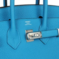 Hermes Birkin 25 Bleu Zanzibar Togo Palladium Hardware Hermes Birkin 25 Bleu Zanzibar Togo Palladium Hardware