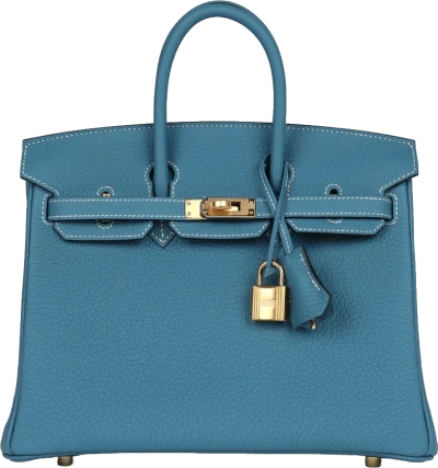 Hermes Birkin 25 Blue Jean Togo Gold Hardware Hermes Birkin 25 Blue Jean Togo Gold Hardware